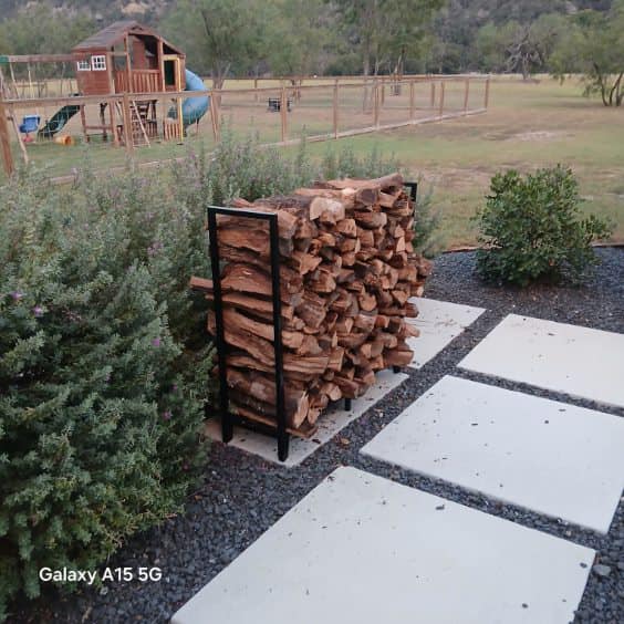 Example of firewood storage