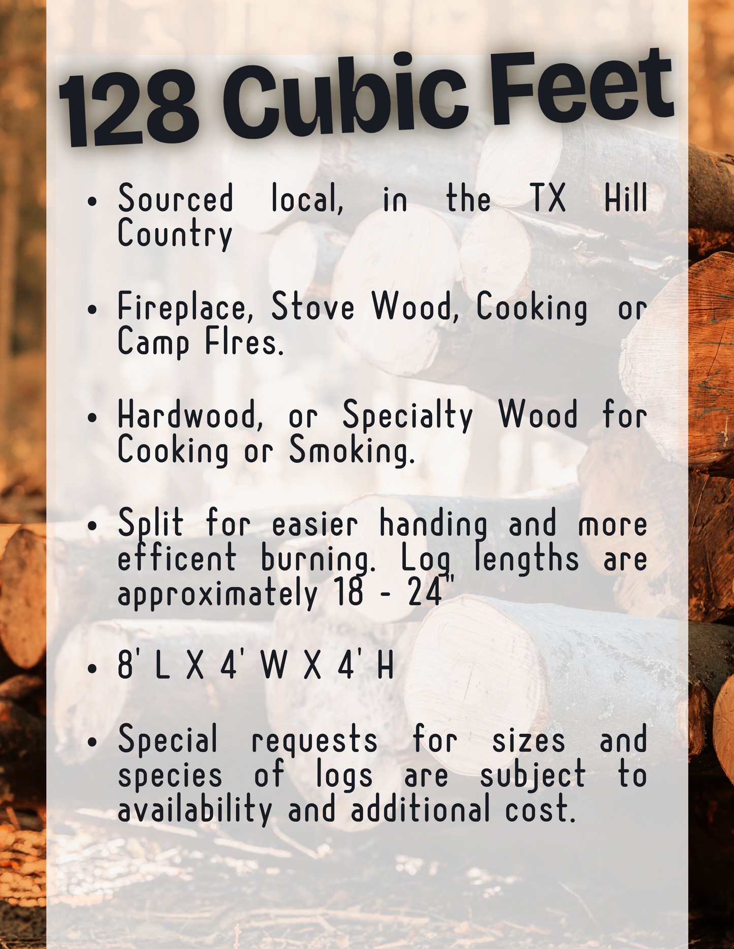 Pecan Firewood