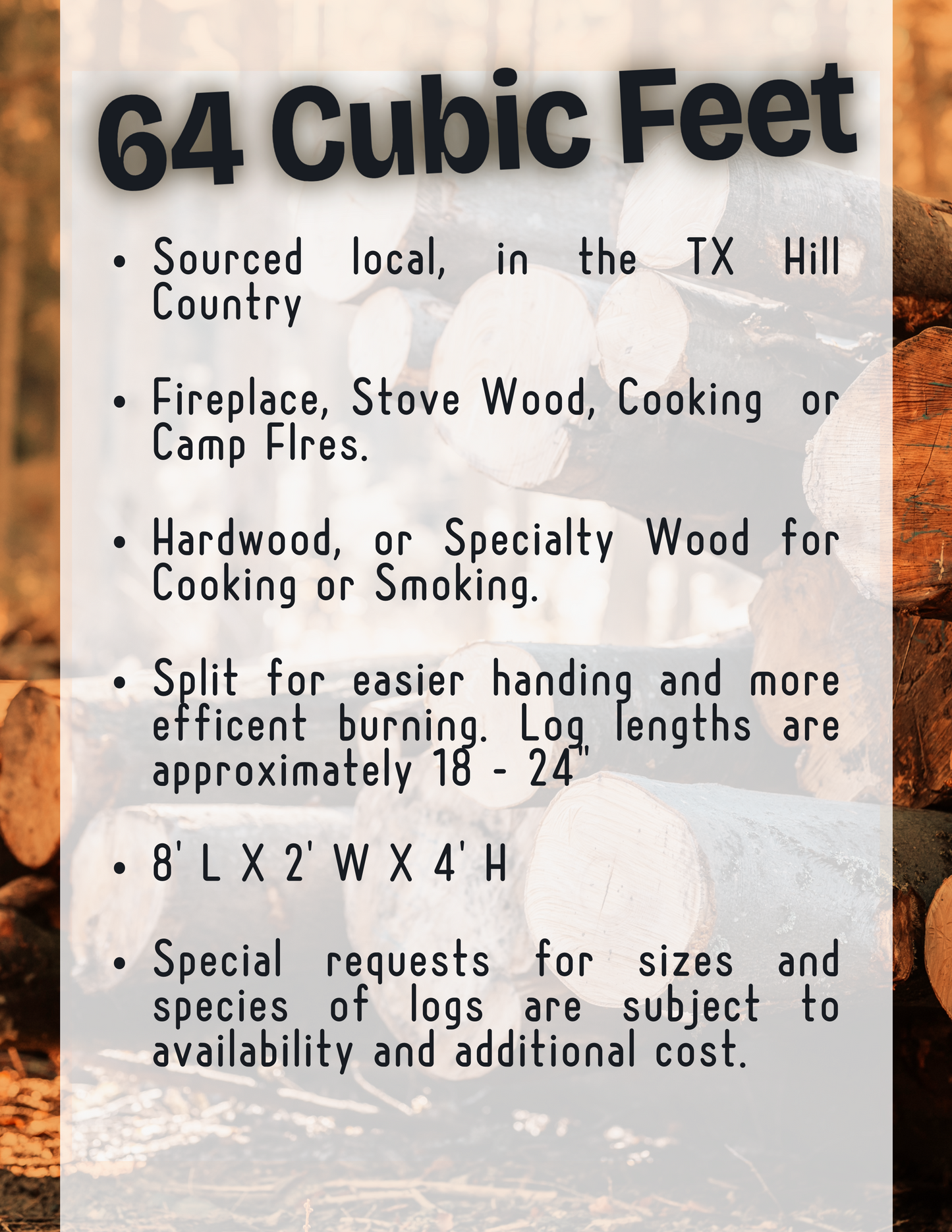 Pecan Firewood