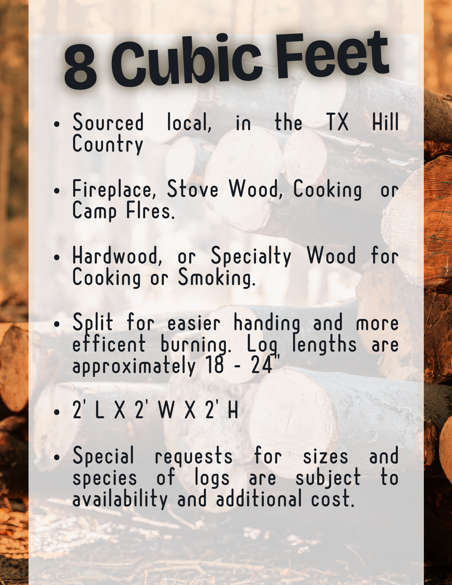 Pecan Firewood